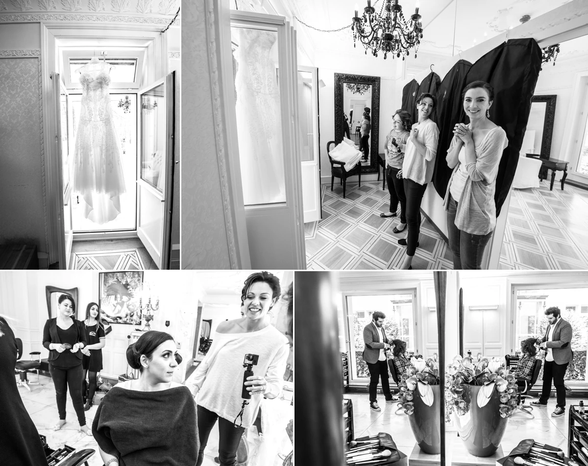 Hochzeitsfotografie Villa Valentino Getting Ready Brautjungfern Himmelslaternen Zuerich Schweiz